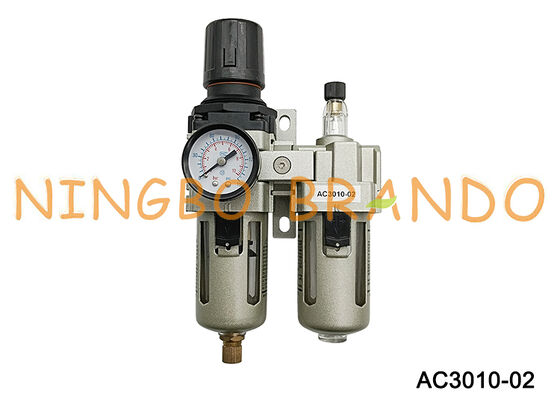 AC3010-02 1/4 ''ตัวกรองน้ำมันหล่อลื่น FRL นิวเมติกอากาศแหล่ง Treatment