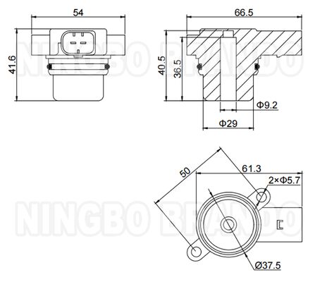 WABCO Type 442 051 021 1 Solenoid Valve Coil for BMW Air Suspension 12VDC 0.96A
