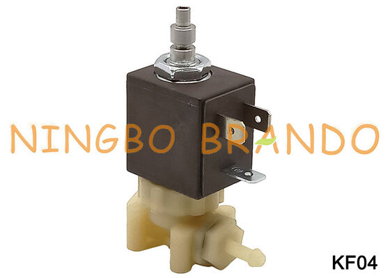 1/8 ''2 ทางปกติเปิดอาหารเกรดปลอดภัย PA66 พลาสติกโซลินอยด์วาล์ว AC110V KF04