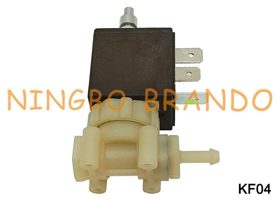 1/8 ''2 ทางปกติเปิดอาหารเกรดปลอดภัย PA66 พลาสติกโซลินอยด์วาล์ว AC110V KF04