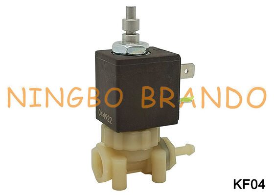 1/8 ''2 ทางปกติเปิดอาหารเกรดปลอดภัย PA66 พลาสติกโซลินอยด์วาล์ว AC110V KF04