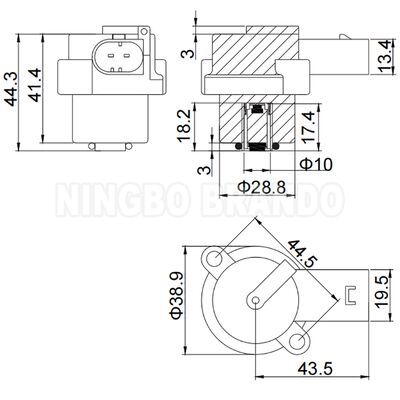 12VDC 4Z01015200 โซเลนอยด์โค้ลสําหรับเครื่องปั๊มอัดอากาศ