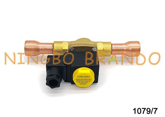 Refrigeration Solenoid Valve Castel Type 1079/7 Solder 7/8'' Inch