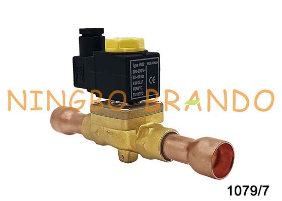 Refrigeration Solenoid Valve Castel Type 1079/7 Solder 7/8'' Inch