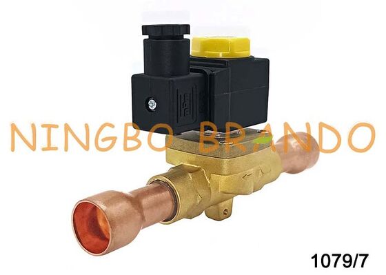 Refrigeration Solenoid Valve Castel Type 1079/7 Solder 7/8'' Inch