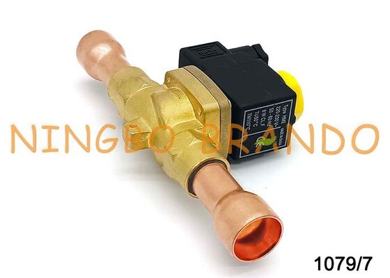 Refrigeration Solenoid Valve Castel Type 1079/7 Solder 7/8'' Inch