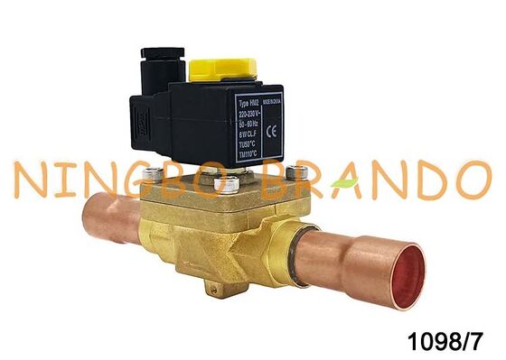 1098/7 Castel Type Normally Closed Solenoid Valve 7/8'' Solder 1098/7A7