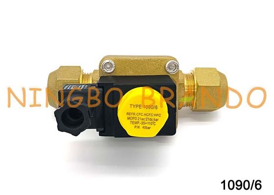 โซลินอยด์วาล์วทำความเย็น Castel Type 1090/6 Flare 3/4 '' SAE