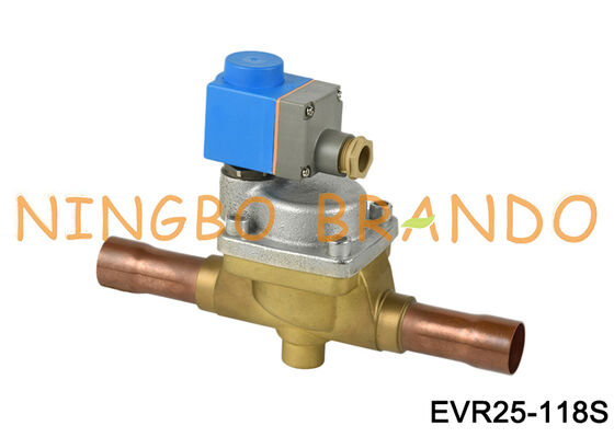 Danfoss ประเภท 032L2201 โซลินอยด์วาล์ว EVR 25 บัดกรี ODF 1 1/8 นิ้ว