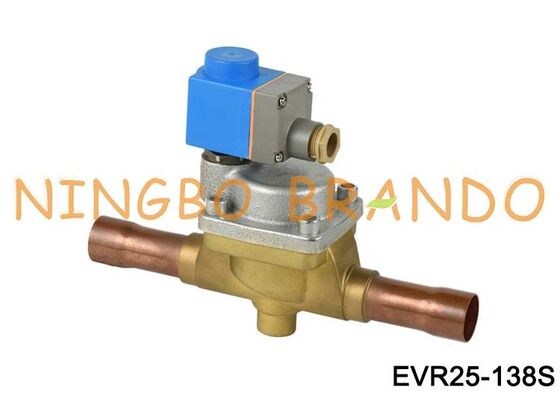 โซลินอยด์วาล์ว Danfoss ประเภท 1-3/8 '' Evr25 Odf 220VAC 24VDC