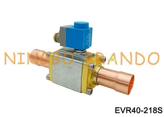 Danfoss ประเภท EVR 40 2 1/8 '' โซลินอยด์วาล์วบัดกรี 032L1112