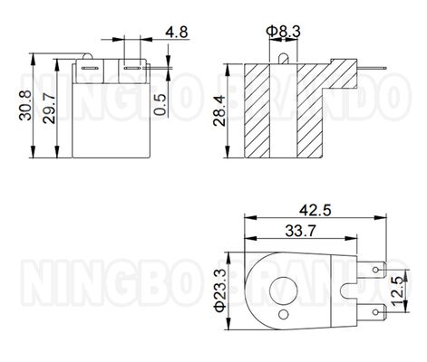 521073 ก๊าซ Solenoid Kit สําหรับปั๊มน้ําอุณหภูมิ 12 วอลต์