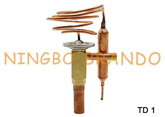 Thermostatic expansion valve Danfoss Type TD1 R134a R22 R407C R404A