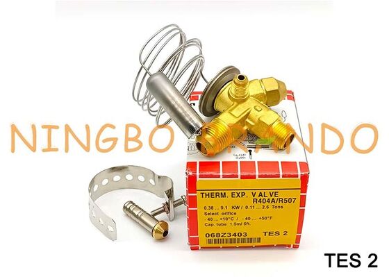 TES2 068Z3403 R404A/R507 วาล์วขยายอุณหภูมิ TES 2