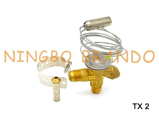 Danfoss ประเภท 068Z3206 TX2 วาล์วขยายตัวตามอุณหภูมิ 3/8 '' x 1/2 '' Flare