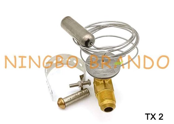 Danfoss ประเภท 068Z3206 TX2 วาล์วขยายตัวตามอุณหภูมิ 3/8 '' x 1/2 '' Flare