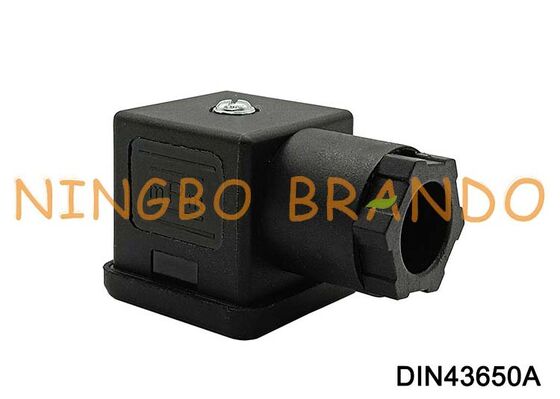 DIN43650A ขั้วต่อคอยล์โซลินอยด์ 18 มม. 3 PIN DIN 43650 ประเภท A