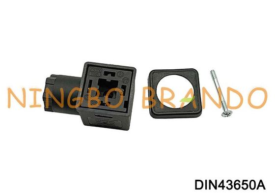 DIN43650A ขั้วต่อคอยล์โซลินอยด์ 18 มม. 3 PIN DIN 43650 ประเภท A