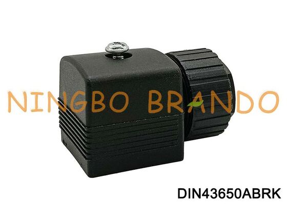 ประเภท 2508 ขั้วต่อปลั๊กสายเคเบิลโซลินอยด์คอยล์ DIN43650A 18 มม. DIN 43650 Type A