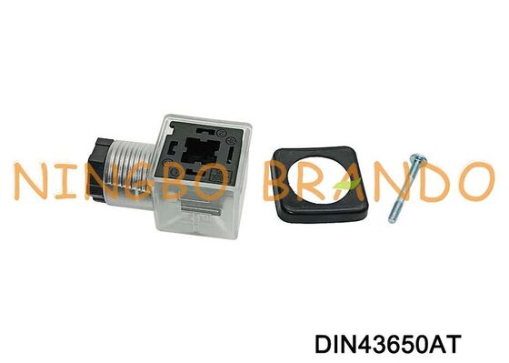 DIN43650A Solenoid Valve Coil Connector 18mm Transparent DIN 43650 Type A