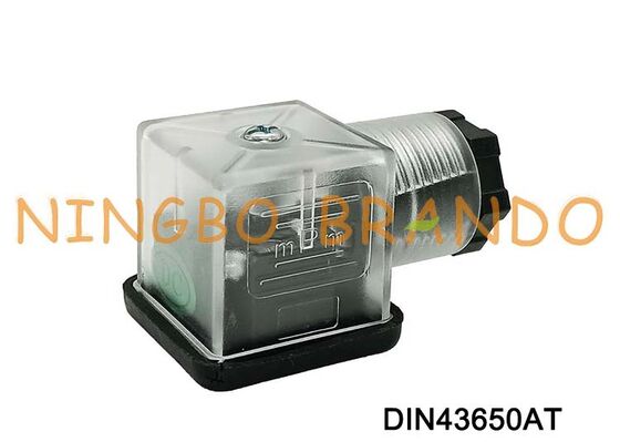 DIN43650A Solenoid Valve Coil Connector 18mm Transparent DIN 43650 Type A