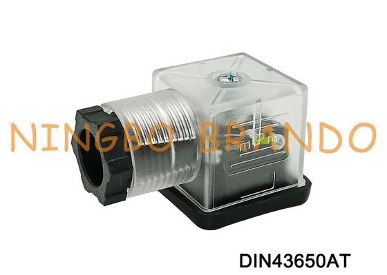 DIN43650A Solenoid Valve Coil Connector 18mm Transparent DIN 43650 Type A