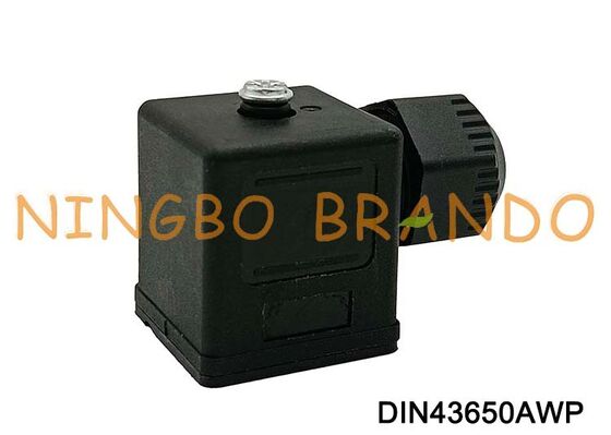 DIN43650A ขั้วต่อคอยล์โซลินอยด์วาล์วกันน้ำ IP67