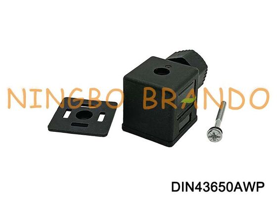 DIN43650A ขั้วต่อคอยล์โซลินอยด์วาล์วกันน้ำ IP67