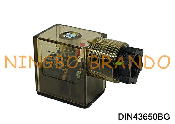 DIN43650B Solenoid Valve Coil Connector With LED DIN 43650 Type B