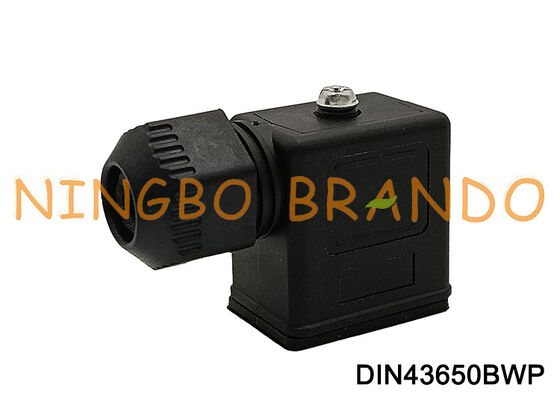 DIN43650B ขั้วต่อคอยล์โซลินอยด์วาล์วกันน้ำ IP67 DIN 43650 แบบฟอร์ม B