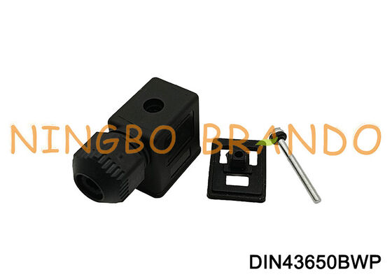 DIN43650B ขั้วต่อคอยล์โซลินอยด์วาล์วกันน้ำ IP67 DIN 43650 แบบฟอร์ม B