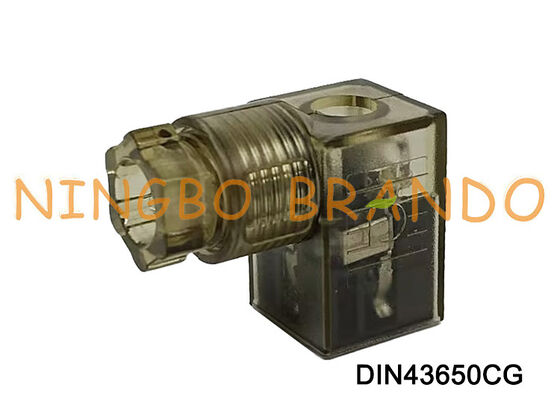 DIN43650C Solenoid Valve Coil Connector 9.4mm MPM Brown DIN 43650 Type C