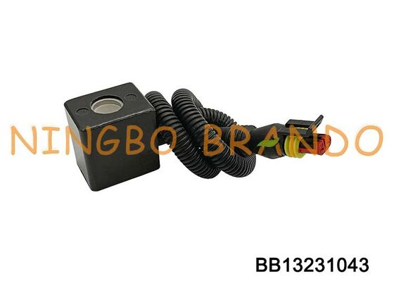12VDC 24VDC โซลินอยด์คอยล์พร้อมขั้วต่อปลั๊กสำหรับชิ้นส่วนอะไหล่รถยนต์
