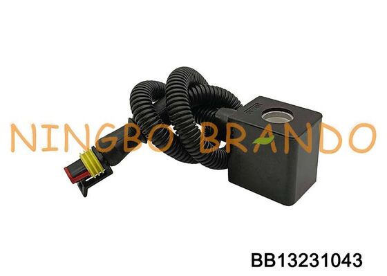 12VDC 24VDC โซลินอยด์คอยล์พร้อมขั้วต่อปลั๊กสำหรับชิ้นส่วนอะไหล่รถยนต์