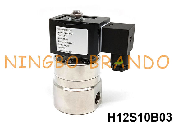 โซลินอยด์วาล์วแรงดันสูง 300 บาร์ 3/8'' 220V 110V 24V 12V