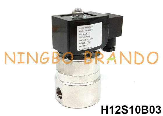 โซลินอยด์วาล์วแรงดันสูง 300 บาร์ 3/8'' 220V 110V 24V 12V