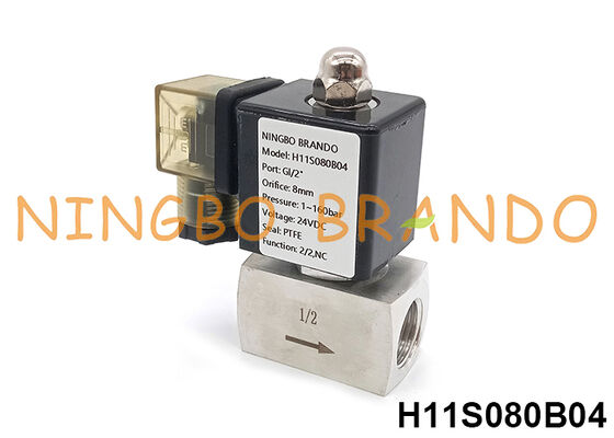 160 bar 1/2'' High Pressure Solenoid Valve 220V 110V 24V 12V 16 MPa