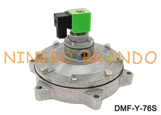 พัลส์โซลินอยด์วาล์วใต้น้ำ DMF-Y-76S ตัวเก็บฝุ่น 3 '' ไดอะแฟรมวาล์ว