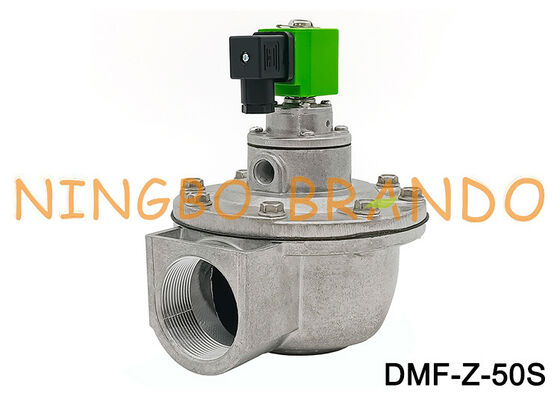 DMF-Z-50S G2 นิ้วมุมขวานิวเมติกพัลส์โซลินอยด์ไดอะแฟรมวาล์ว AC220V DC24V