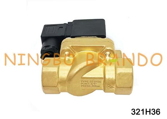 321H36 Parker Type H Series โซลินอยด์วาล์ว 1.5 ถึง 50 บาร์ทองเหลืองวาล์วแรงดันสูง