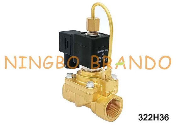 PARKER ประเภท 322H36 DC24V ปกติเปิดโซลินอยด์วาล์ว 3/4 นิ้ว AC220V
