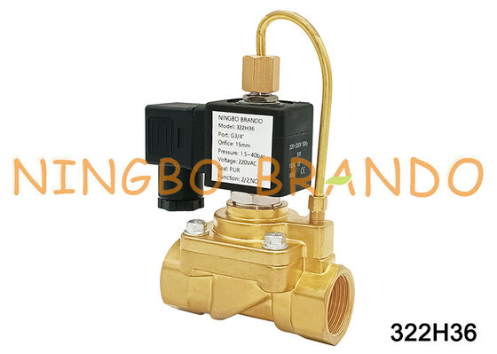 PARKER ประเภท 322H36 DC24V ปกติเปิดโซลินอยด์วาล์ว 3/4 นิ้ว AC220V