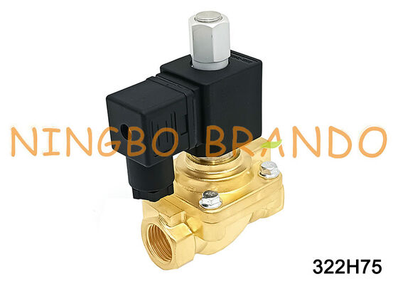 โซลินอยด์วาล์วเปิดปกติ 322H75 G1/2'' 40 บาร์ DC24V AC220V