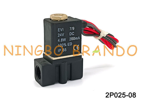 2P025 1/4'' Solenoid Valve Normally Closed 2.5mm Solenoid Valve 24VDC