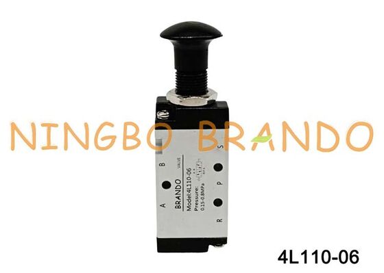 Airtac ประเภท 4L110-06 4L Push-Pull Air Control Valve 5/2 Way
