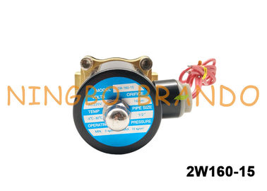 1/2 '' UNI-D ประเภท UD-15 2W160-15 ทองเหลืองวาล์วขดลวดแม่เหล็กไฟฟ้า AC220V AC110V DC24V สำหรับน้ำก๊าซน้ำมัน