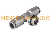 Push To Connect Pneumatic Hose Fittings Male Branch ที 1/8 '' 1/4 ''