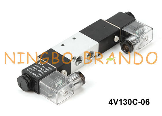 4V130C-06 Airtac Type Pneumatic Solenoid Valve 5/3 Way 24V 220V