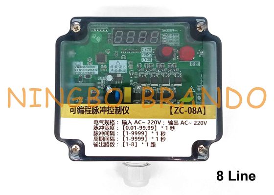 ตัวกรองถุง 8 เส้น Pulse Jet Valve Sequential Timer Controller