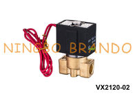 VX2120-02 SMC ประเภททองเหลืองโซลินอยด์วาล์ว 2/2 ทาง NC 1/4 '' 24V 220V